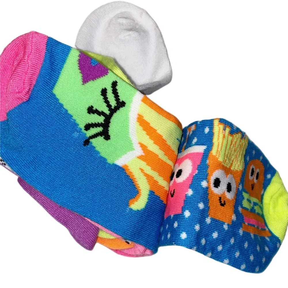 GIRL'S Mix Not Match Socks Size 9-11 Years New
